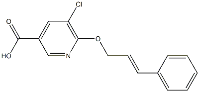5-chloro-6-[(3-phenylprop-2-en-1-yl)oxy]pyridine-3-carboxylic acid