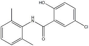 5-chloro-N-(2,6-dimethylphenyl)-2-hydroxybenzamide,,结构式