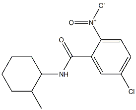 5-chloro-N-(2-methylcyclohexyl)-2-nitrobenzamide,1016709-99-1,结构式