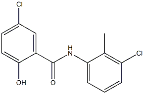 5-chloro-N-(3-chloro-2-methylphenyl)-2-hydroxybenzamide Structure
