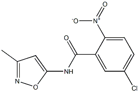 5-chloro-N-(3-methyl-1,2-oxazol-5-yl)-2-nitrobenzamide|