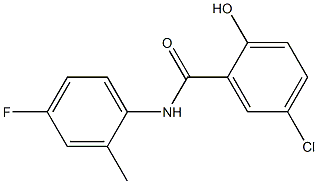 5-chloro-N-(4-fluoro-2-methylphenyl)-2-hydroxybenzamide Structure