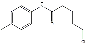 5-chloro-N-(4-methylphenyl)pentanamide,,结构式