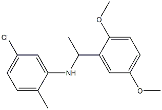 5-chloro-N-[1-(2,5-dimethoxyphenyl)ethyl]-2-methylaniline Structure