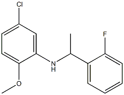 5-chloro-N-[1-(2-fluorophenyl)ethyl]-2-methoxyaniline Struktur