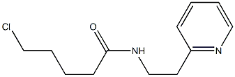 5-chloro-N-[2-(pyridin-2-yl)ethyl]pentanamide,,结构式