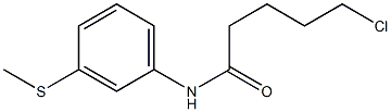 5-chloro-N-[3-(methylsulfanyl)phenyl]pentanamide 结构式