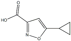 5-cyclopropyl-1,2-oxazole-3-carboxylic acid Structure