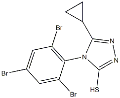 5-cyclopropyl-4-(2,4,6-tribromophenyl)-4H-1,2,4-triazole-3-thiol