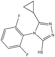 5-cyclopropyl-4-(2,6-difluorophenyl)-4H-1,2,4-triazole-3-thiol Structure