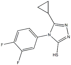  5-cyclopropyl-4-(3,4-difluorophenyl)-4H-1,2,4-triazole-3-thiol