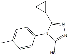 5-cyclopropyl-4-(4-methylphenyl)-4H-1,2,4-triazole-3-thiol 化学構造式