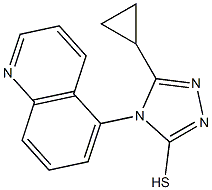 5-cyclopropyl-4-(quinolin-5-yl)-4H-1,2,4-triazole-3-thiol Structure