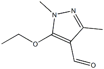 5-ethoxy-1,3-dimethyl-1H-pyrazole-4-carbaldehyde,,结构式