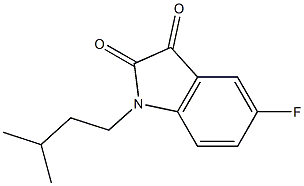 5-fluoro-1-(3-methylbutyl)-2,3-dihydro-1H-indole-2,3-dione|