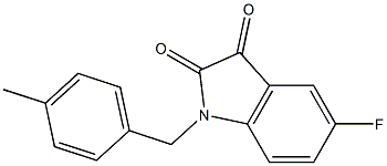 5-fluoro-1-[(4-methylphenyl)methyl]-2,3-dihydro-1H-indole-2,3-dione