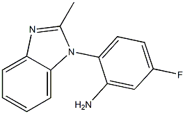 5-fluoro-2-(2-methyl-1H-1,3-benzodiazol-1-yl)aniline 结构式