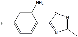 5-fluoro-2-(3-methyl-1,2,4-oxadiazol-5-yl)aniline Structure