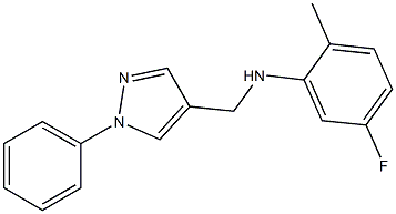 5-fluoro-2-methyl-N-[(1-phenyl-1H-pyrazol-4-yl)methyl]aniline