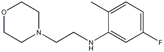 5-fluoro-2-methyl-N-[2-(morpholin-4-yl)ethyl]aniline,,结构式