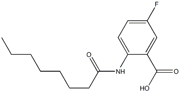5-fluoro-2-octanamidobenzoic acid 化学構造式