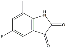 5-fluoro-7-methyl-1H-indole-2,3-dione 结构式
