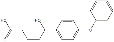 5-hydroxy-5-(4-phenoxyphenyl)pentanoic acid 结构式