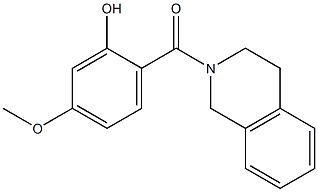 5-methoxy-2-(1,2,3,4-tetrahydroisoquinolin-2-ylcarbonyl)phenol Struktur