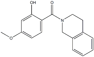 5-methoxy-2-(1,2,3,4-tetrahydroisoquinolin-2-ylcarbonyl)phenol,,结构式