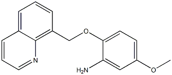 5-methoxy-2-(quinolin-8-ylmethoxy)aniline Structure