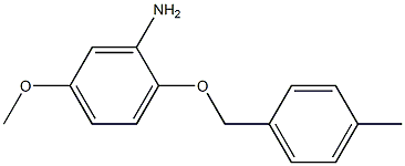 5-methoxy-2-[(4-methylbenzyl)oxy]aniline,,结构式