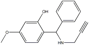  5-methoxy-2-[phenyl(prop-2-yn-1-ylamino)methyl]phenol