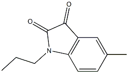 5-methyl-1-propyl-2,3-dihydro-1H-indole-2,3-dione 化学構造式