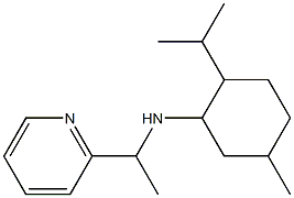 5-methyl-2-(propan-2-yl)-N-[1-(pyridin-2-yl)ethyl]cyclohexan-1-amine Struktur
