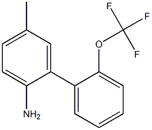 5-methyl-2'-(trifluoromethoxy)-1,1'-biphenyl-2-amine Struktur