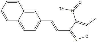  5-methyl-3-[(E)-2-(2-naphthyl)vinyl]-4-nitroisoxazole