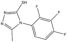 5-methyl-4-(2,3,4-trifluorophenyl)-4H-1,2,4-triazole-3-thiol 结构式