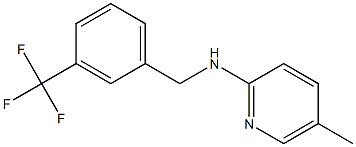 5-methyl-N-{[3-(trifluoromethyl)phenyl]methyl}pyridin-2-amine 结构式