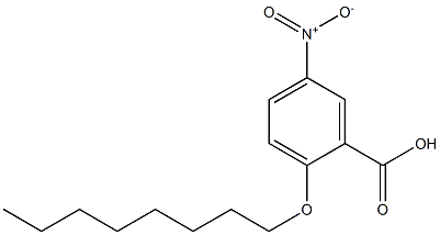 5-nitro-2-(octyloxy)benzoic acid,,结构式