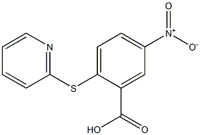 5-nitro-2-(pyridin-2-ylsulfanyl)benzoic acid Struktur