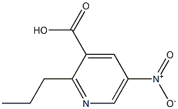 5-nitro-2-propylpyridine-3-carboxylic acid,,结构式