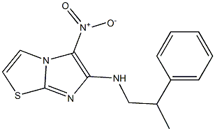 5-nitro-N-(2-phenylpropyl)imidazo[2,1-b][1,3]thiazol-6-amine Structure