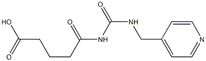 5-oxo-5-{[(pyridin-4-ylmethyl)carbamoyl]amino}pentanoic acid Structure