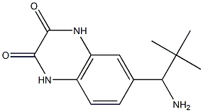 6-(1-amino-2,2-dimethylpropyl)-1,2,3,4-tetrahydroquinoxaline-2,3-dione Structure