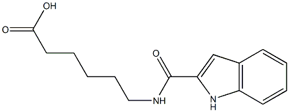 6-(1H-indol-2-ylformamido)hexanoic acid Struktur