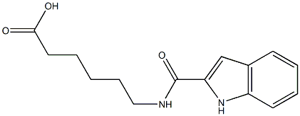 6-(1H-indol-2-ylformamido)hexanoic acid Structure