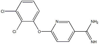 6-(2,3-dichlorophenoxy)pyridine-3-carboximidamide,,结构式
