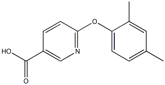 6-(2,4-dimethylphenoxy)nicotinic acid 结构式