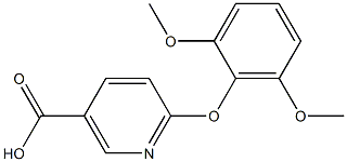 6-(2,6-dimethoxyphenoxy)nicotinic acid 结构式