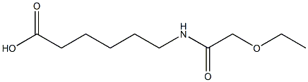 6-(2-ethoxyacetamido)hexanoic acid,,结构式